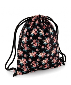 FADED FLORAL PRINT GYM BAG, Accessories, Plain Bags and Bottles, Sportswear