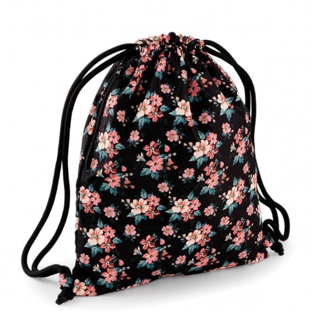FADED FLORAL PRINT GYM BAG, Accessories, Plain Bags and Bottles, Sportswear