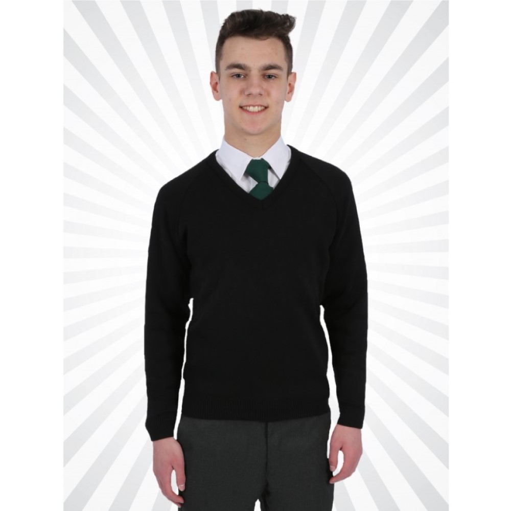 50 50 VNECK JUMPER, Plain School Wear, Years 7 to 11, TBGS Uniform