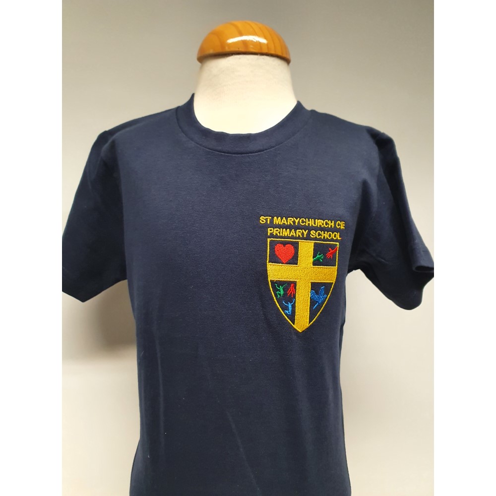 St Marychurch Primary School - ST MARYCHURCH PE T SHIRT, PE Kit