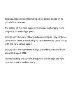 Torquay Academy - TA GIRLS JACKET (BURGUNDY), Sale Items, Torquay Academy Jackets