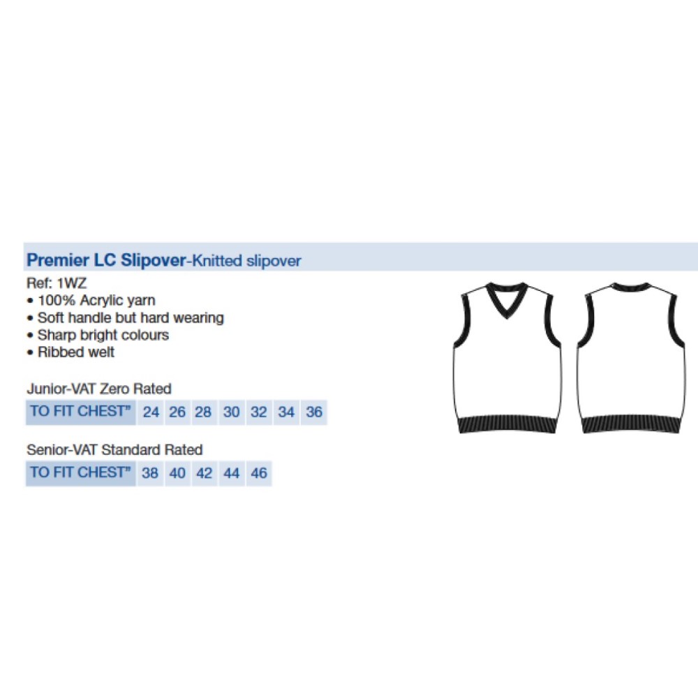 V NECK SLIPOVER, Plain School Wear, Years 7 to 11