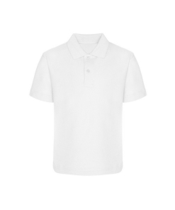 POLO SHIRT - WHITE, PE Uniform, Uniform Items, Uniform Items, Uniform Items, Uniform Items, Uniform Items, Uniform Items, Plain School Wear, PE Kit, Uniform Items, Uniform Items, All Saints Babbacombe, Uniform Items, Uniform Items