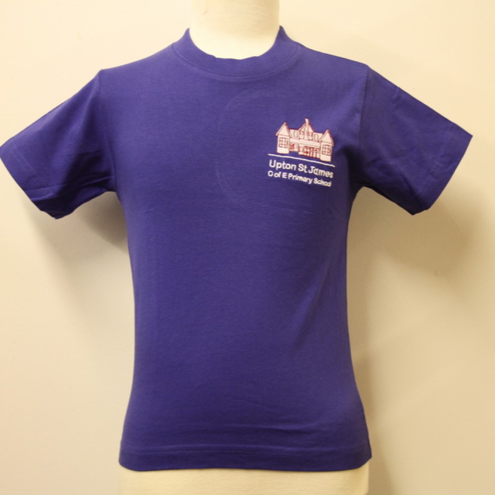 Upton St James C of E Primary School - UPTON PE T SHIRT, PE Uniform