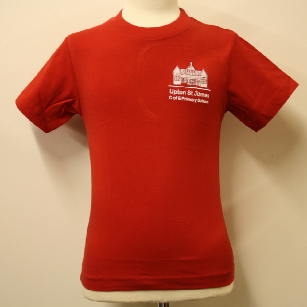 Upton St James C of E Primary School - UPTON PE T SHIRT, PE Uniform