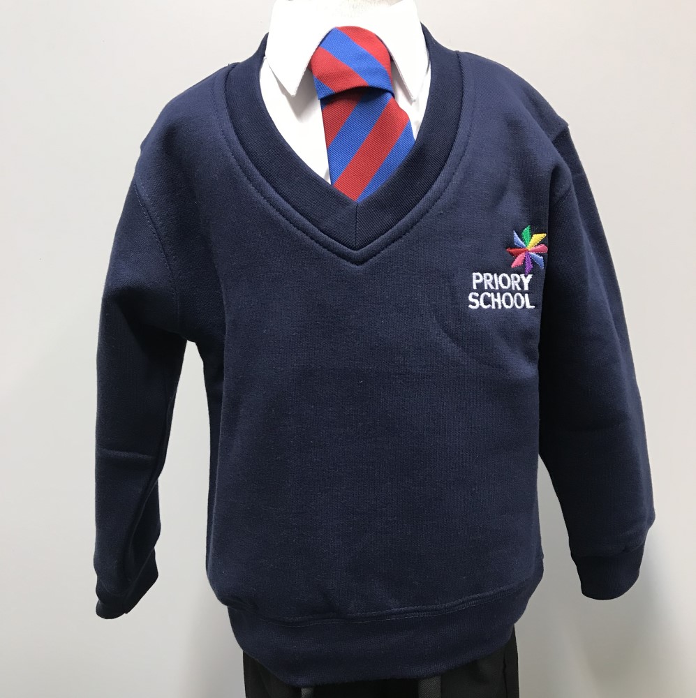 Priory RC Primary - PRIORY RC V-NECK SW, Uniform Items