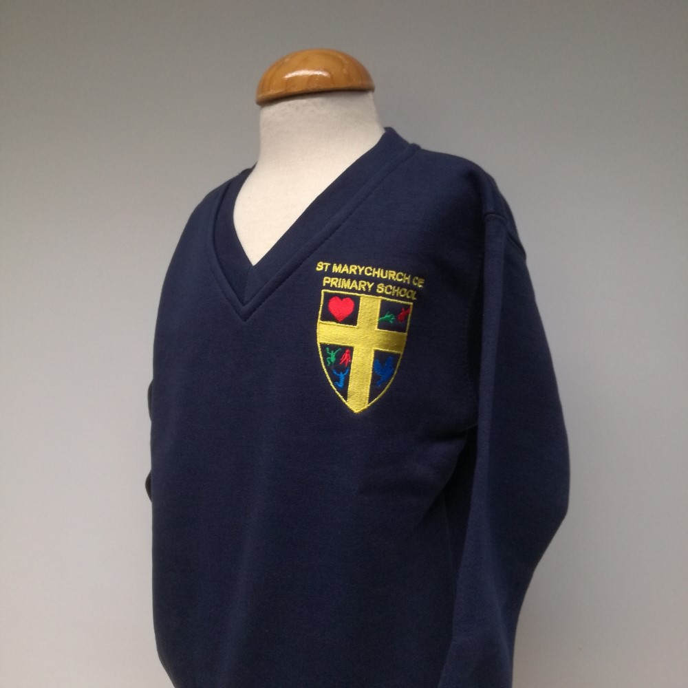 St Marychurch Primary School - ST MARYCHURCH V-NECK SW, Uniform Items